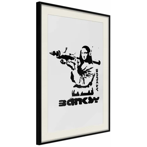  Poster - Banksy: Mona Lisa with Bazooka I 40x60