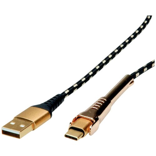 Roline GOLD USB 2.0 kabel za sinhronizacijo in polnjenje, tip A - C, ST/ST, z zabavno podporo za pametni telefon USB kabel USB 2.0 USB-A vtič,, (20432948) Cene