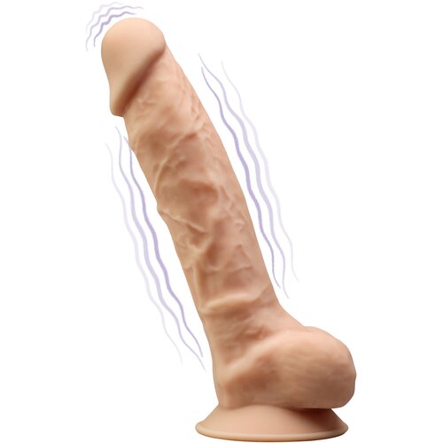 SilexD Model 1 Vibrating Premium Silicone Dual Density Dildo 8" with Remote Flesh Cijene