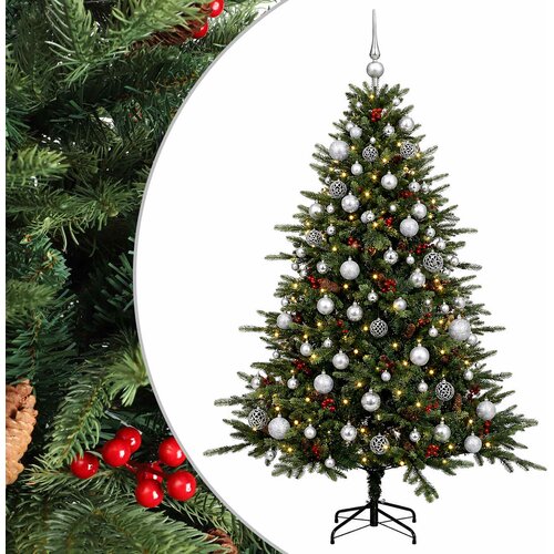  Umjetno božićno drvce s kuglicom 210 cm 300 LED lampica Slike