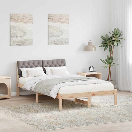 Okvir kreveta Smeđa i taupe 120 x 200 cm Masivna borovina Cijene