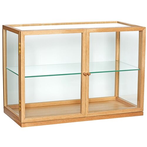 Hübsch Vitrina u dekoru hrasta u prirodnoj boji 60x42x32 cm Poetic &ndash; Cijene