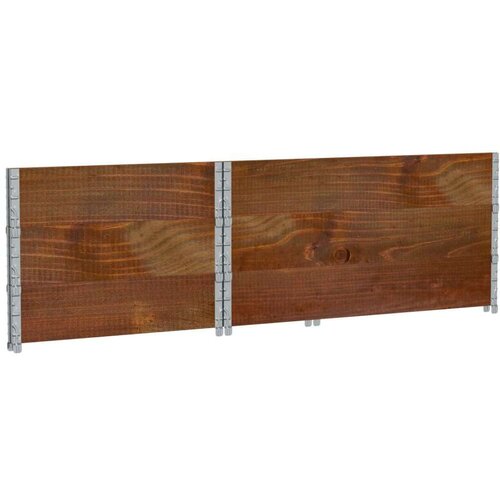  Okviri za palete 3 kom smeđi 120 x 80 cm od masivne borovine Slike