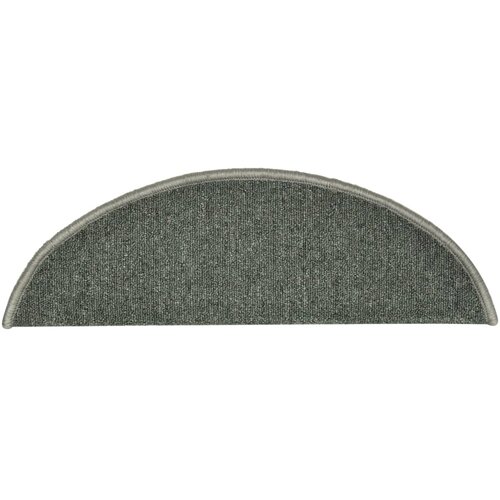  Prostirke za stepenice 15 kom 56x17x3 cm tamnozelene poluokrugle Slike