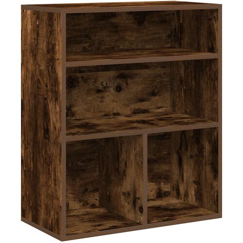 Maison Chic Knjižna omara - Knjižni regal dimljeni hrast 60x30x71,5 cm inženirski les, (21724859) Slike