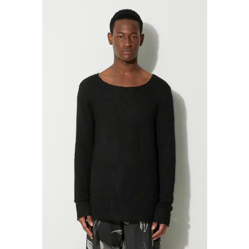 424 Vuneni pulover za muškarce, boja: crna, 35M171.236506