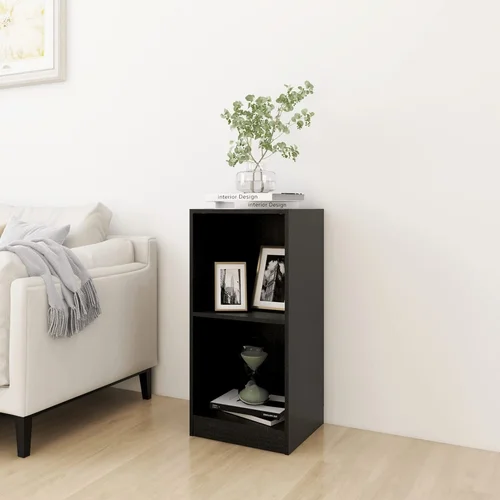 vidaXL Bočni ormarić crni 35,5 x 33,5 x 76 cm od masivne borovine