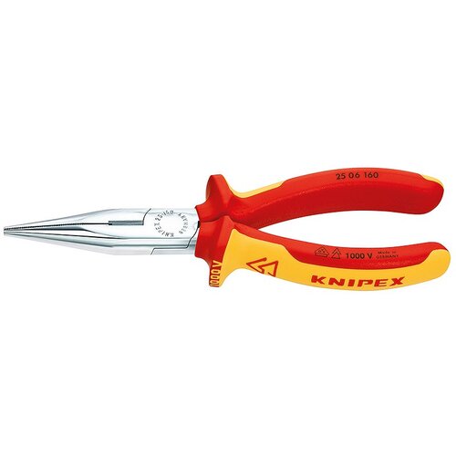 Knipex ravna okrugla kliješta (plosnato i okruglo, duljina: 160 mm, kromirano) Cijene