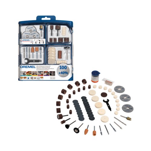 Dremel Set vi&amp;scaron;enamenskog pribora od 100 delova 723 2615S723JA Slike