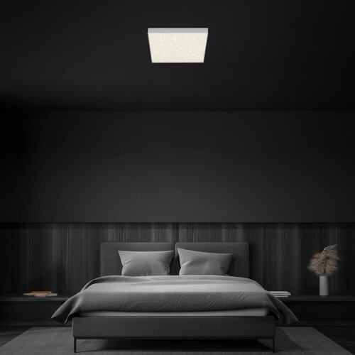 BRILONER 7078-414 - led plafonska svetiljka star sky LED/21W/230V 28x28 cm srebrna Slike