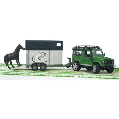 Bruder 02592 Jeep s prikolico in konjem Land Rover Cene