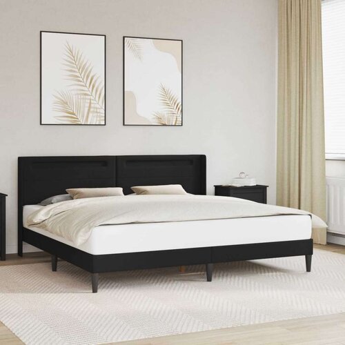  Okvir za krevet Crna 200 x200 cm Umjetna koža - Crna 200 x 200 cm Cijene