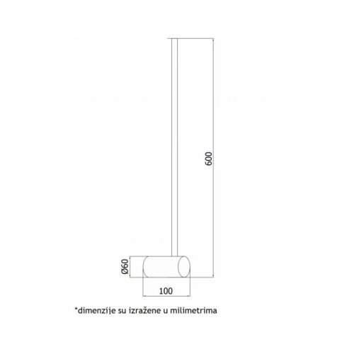 Vesta 361 ZIDNA LAMPA 7W 3000K CRNA Cene