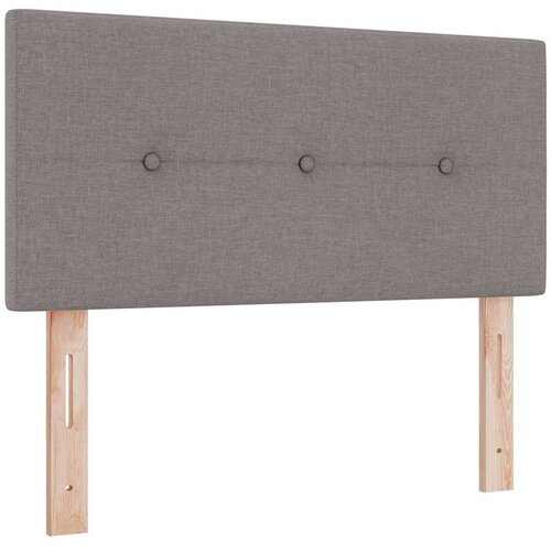  Krevet s opruga kutije Sivo-smeđa 200 x 100 cm tkanina Slike
