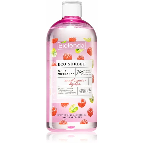 Bielenda Eco Sorbet Raspberry vlažilna micelarna voda 500 ml