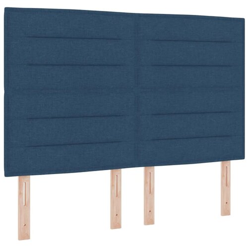  Boxspring krevet s madracem Plava 160 x 200 cm Tkanina - Plava 160 x 200 cm Dizajn linija Slike