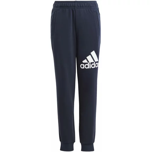 Adidas Sportske hlače noćno plava / bijela