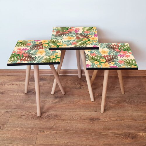 Hanah home set stolića za kafu 3Shp20, 3 dijela, šareni Cene