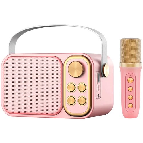  bluetooth zvučnik karaoke set sa mikrofonom YS-103 roze Cene
