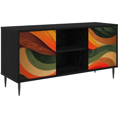  ormar BONN 102 x 33 x 51 cm Crni hrast Konstruirano drvo Cene