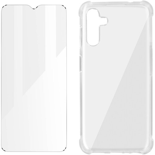 AVIZAR Samsung Galaxy A13 5G in A04s 360&amp;deg; Premium Protection Pack: mehko ohi&amp;scaron;je iz kaljenega stekla, odporno na udarce - prozorno, (20632534) Slike