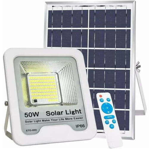 Hurtnet solarni LED reflektor 50W + daljinski upravljalec IP Cene