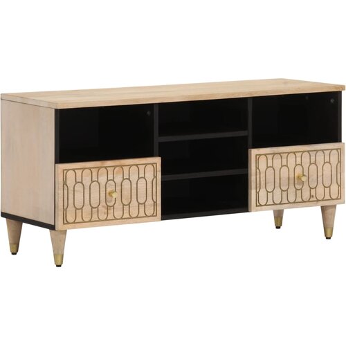 TV ormarić 100 x 33 x 46 cm od masivnog drva manga Slike