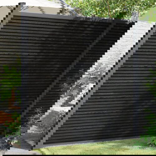 vidaXL ograjni panel wpc siv 173x186 cm Cene