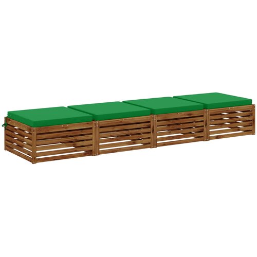 Jastučići za sjedalo od 4 dijela SOEST 4 kom. 100% poliester Slike