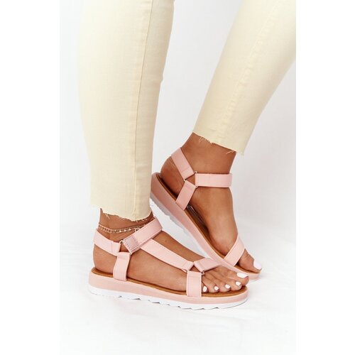 PM1 Women's Sandals On A Rubber Sole Coral Stranger Cene