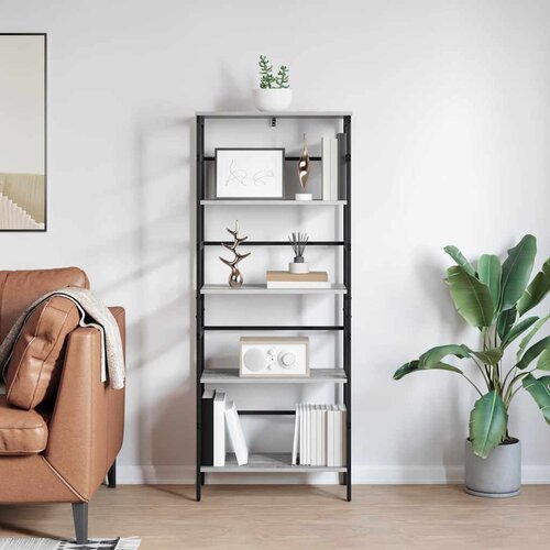  Polica Siva Sonoma 60 x 29,5 x 149 cm Konstruirano drvo Slike