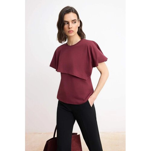 TRENDYOLMILLA Ženska majica TWOSS26TS00199, Bordo Cene