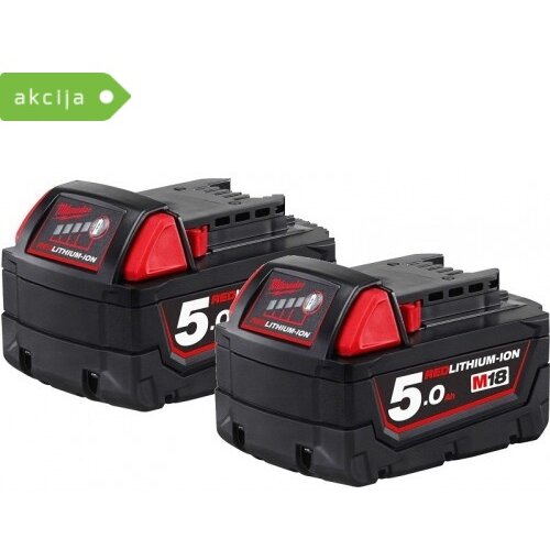 Milwaukee 2x Akumulator 5.0 Ah M18 B5-2 Cene