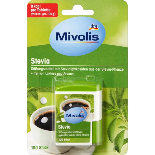 Mivolis Stoni zaslađivač na bazi steviol glikozida u tabletama 100 kom Slike