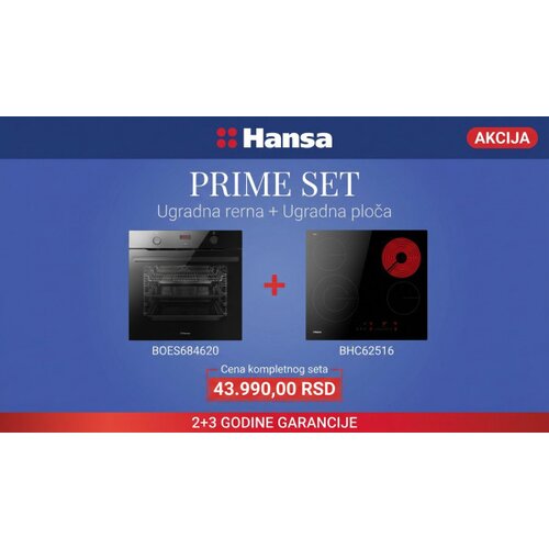 Hansa Ugradni set rerna BOES684620 + ploca BHC62516 Slike