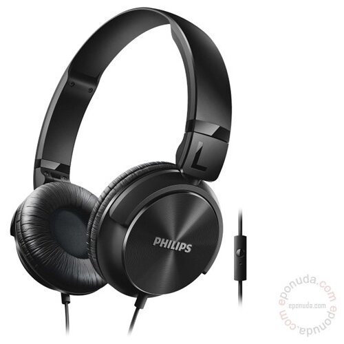 Philips SHL3065BK/00 sa mikrofonom crne slušalice Slike