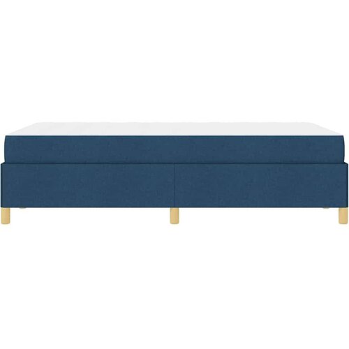  Krevet s opruga kutije Plava i bijela 120 x 200 cm tkanina Slike