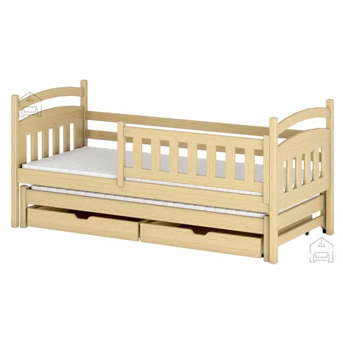 Lano Otroška postelja z dodatnim ležiščem Galaxy - 90x190 cm - Bor