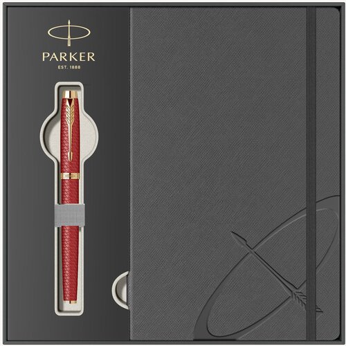 Parker poklon SET Royal IM Premium Red GT Roler + Notes Cene