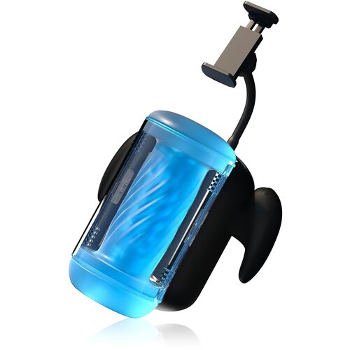 Blowcast Wingman Lite - automatski masturbator za igrače (plavo-crni) Slike