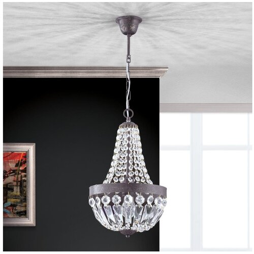 Orion HL 6-1551/1 - Kristalni luster na lancu ARILA 1xE27/60W/230V braon/patina Cene