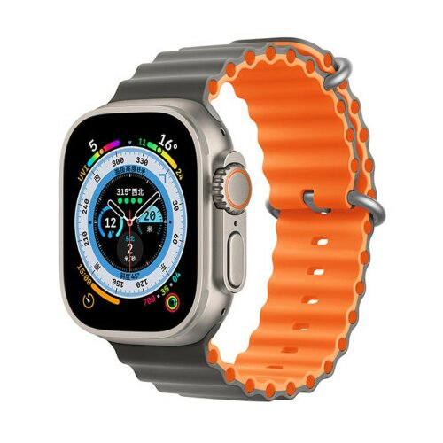 Moye smartwatch ocean strap 44/45/49mm cury/orange ( 055036 ) Slike