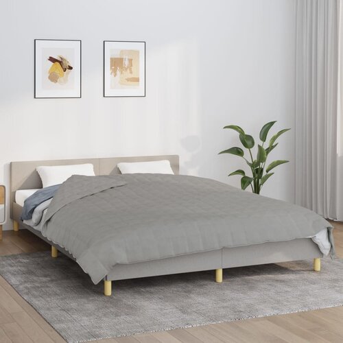 VidaXL Obtežena odeja siva 200x230 cm 9 kg blago Slike