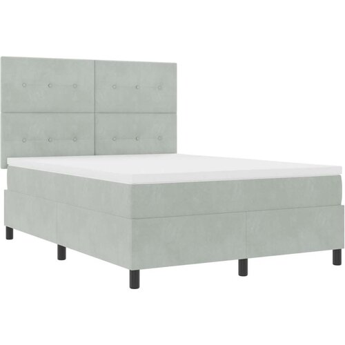 Box Spring Krevet s Madracem Svjetlosiva 160x200 cm Bar&amp;scaron;un Slike