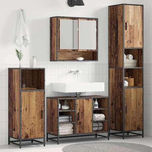  Set namještaja za kupaonicu 3 pcs Staro drvo Konstruirano drvo Cene