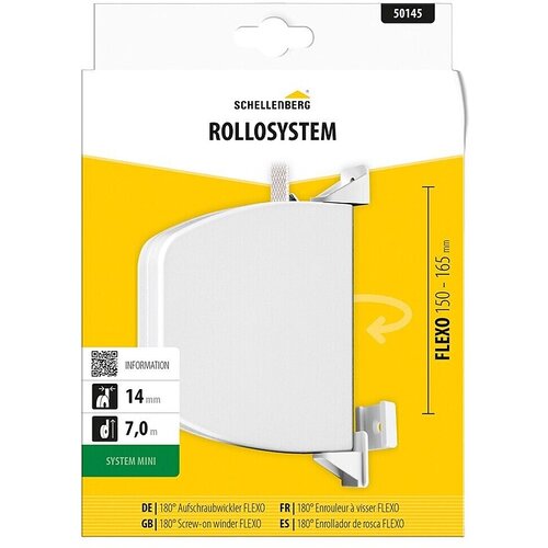 SCHELLENBERG Vitel za rolete Mini Flexo (Razmik med luknjami: 15 cm - 16,5 cm, &amp;Scaron;irina traku: 14 mm, Maksimalna dolžina traku: 7 m) Slike