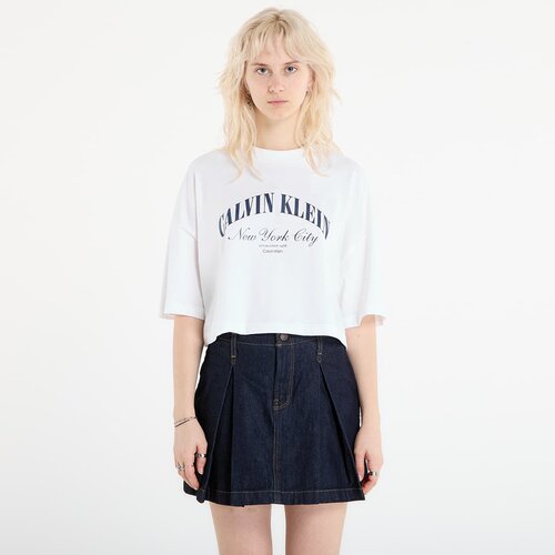Calvin Klein Majice Jeans Ss Cropped Boxy Heri Tee White XS Cene