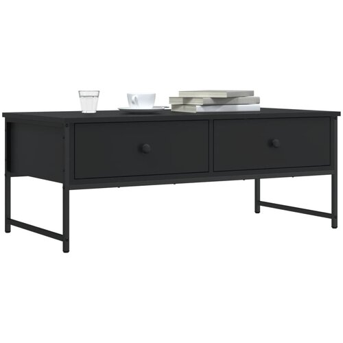  Stolić za kavu crni 101 x 49 x 39,5 cm od konstruiranog drva Cene
