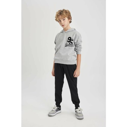 Defacto Boy Hooded Printed Sweatshirt Sweatpants 2 Piece Set Cene