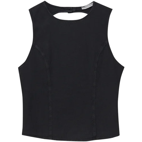 Pull&Bear Top antracit siva